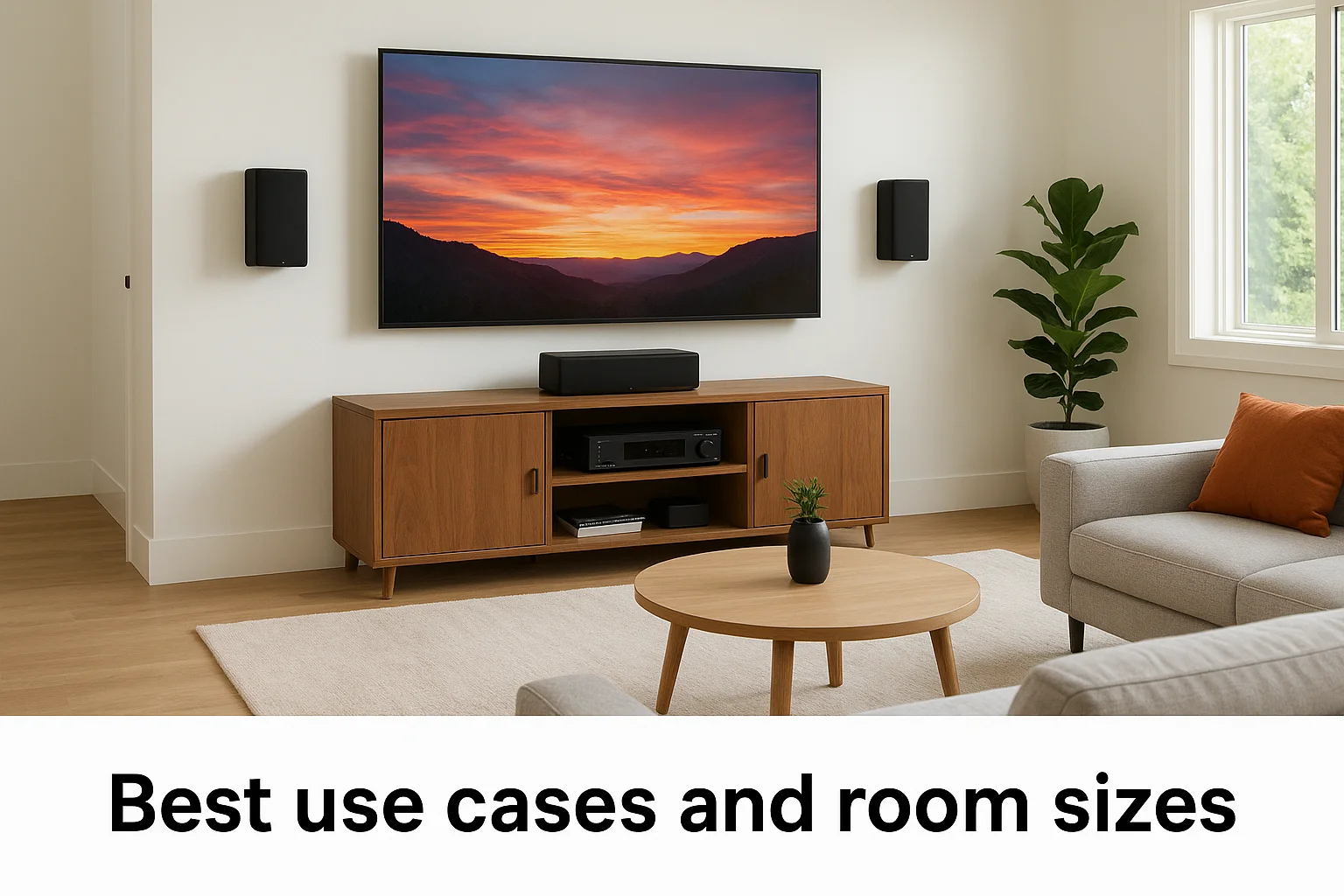 Best use cases and room sizes